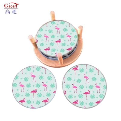 5mm 두께와 과일 디자인 스타일의 부엌 절단 빈 온화 유리 코스터
