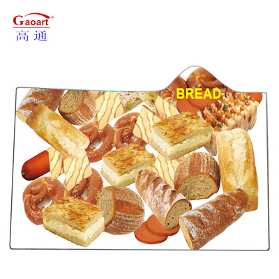 6mm 흰 채소 온화 유리 절단판