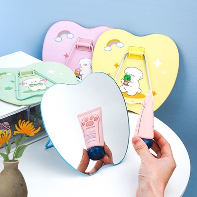 매일매일의 완벽한 화장품 거울 귀여운 작은 거울 미니 사각형 주머니 컴팩트
