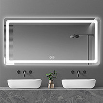 휴대용 스마트 메이크업용 현대 디자인으로 된 LED 욕실 거울 라이트 안개 없는 샤워
