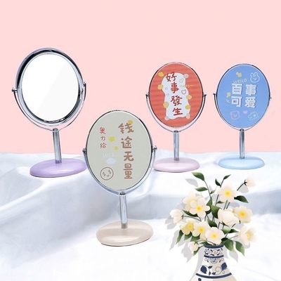 작은 둥근 주머니 휴대용 집 장식 화장품 거울 사용자 지정 포장 및 로고