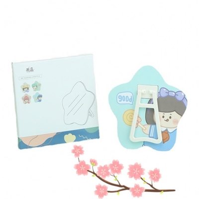 미니 둥근 화장품 미러 일일용 조정 원 드레싱 주머니 메이크업 미러