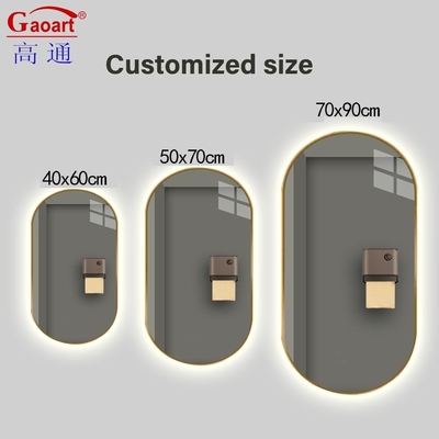 현대 디자인 바티 오발형 큰 둥근 욕실 뒷등등 스마트 LED 조명