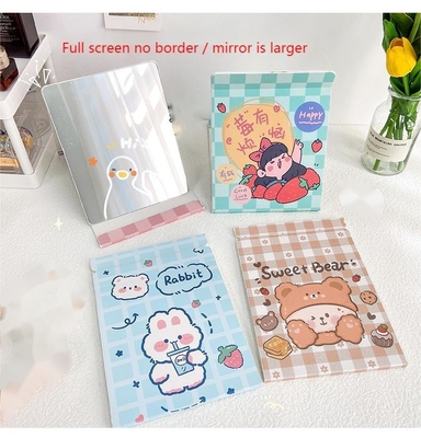 추가 로고 예 심장 모양 여행 화장품 작은 로고 거울을 가지고 쉽게 터치-업