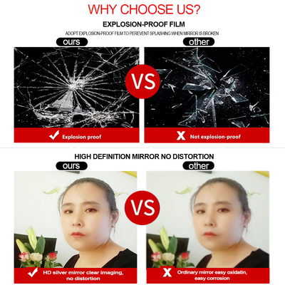 프레임 없는 거울 현대적이고 세련된 외모를 추구하는 완벽한 해결책